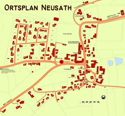Ortsplan von Neusath - klein